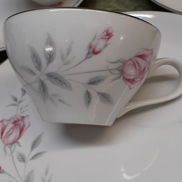 8 pc. vintage snack set Regina Rose by Royal Cameo crafted in Japan - Picture 5 of 9